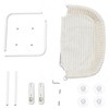 Cordless Cat Window Perch, Large Size Hammock with 4 Strong