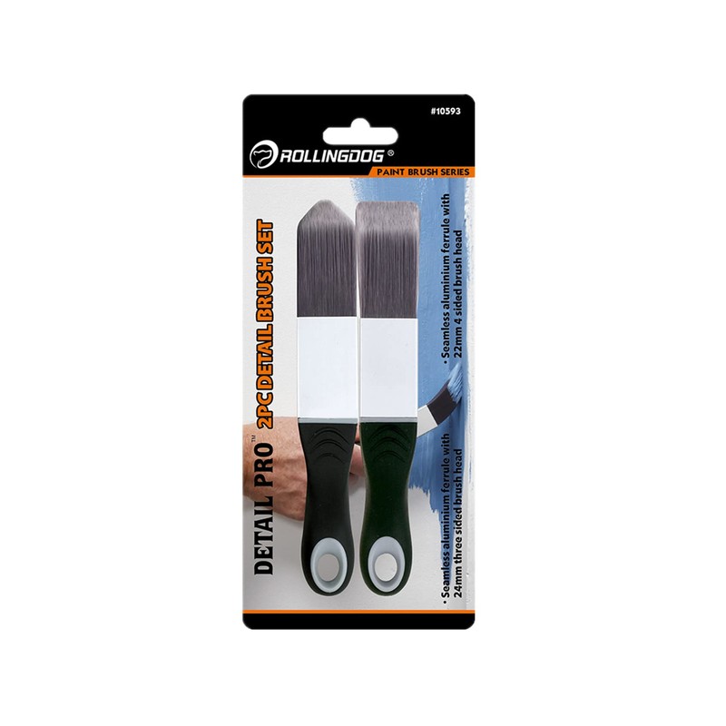 ROLLINGDOG Gloss Edge Paint Brush 2PC - 1PC Four Sided