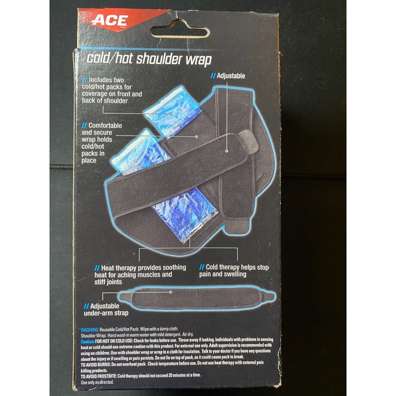 ACE Adjustable Shoulder Wrap Reusable Cold and Hot Therapy NEW