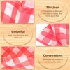 4 Pack Red Table Cloth, Plastic Birthday Table Cover Disposable