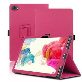 Case for HiGrace C10 10 inch, HiGrace C10 Tablet Case, Folding Stand Protective Cover with Pencil Holder and Wrist Strap, Full Protection. (Red)