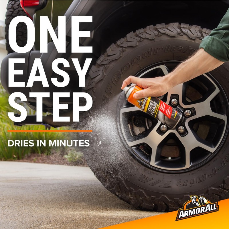 Armor All GAA47670EN Tire Foam 500 ml, Black