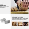 PRETYZOOM 6pcs Non-Stick Anodized Aluminum Alloy Rectangular Baking Pans for