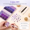 Awubsd 30000 Purple Bedazzling Kit 3/4/5/6 mm Bedazzling Gems