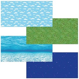 Fadeless Bulletin Board Art Paper, 48" x 12', Nature Assortment, 4 Rolls (PAC0057535)