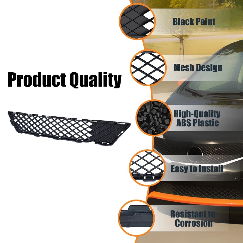 WenQi Front Lower Bumper Black Mesh Grille For 2015 16