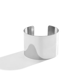 COLORFUL BLING Chunky Gold Silver Open Wide Hammered Wrist Cuff Bangle Adjustable Hollow Leaf Flower Wrap Bracelet for Women Statement Wristband Jewelry-silver polished