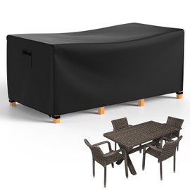 Armorget Gartenmöbel Abdeckung 170x94x71cm, 600D Heavy Duty, Abdeckung Gartenmöbel Winterfest, Wasserdicht, Reißfest, Anti-UV, Abdeckplane Gartenmöbel mit Luftauslässe, Schnallen, Kordelzug