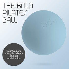 Bala Non-Weighted Exercise Ball (Sea) - 8" Yoga Ball for Barre, Stretching, Strength & Core Training - Small Pilates Ball Workout Accessory with Mini Pump for Home Gym & Fitness Routines