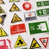 50Pcs Traffic Signs Decals Funny Traffic Warning Signs Stickers Workplace