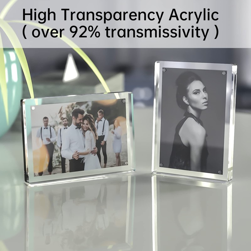 Tomorotec 4-Pack [5 x 7 inch] High Transparency Magnetic Picture