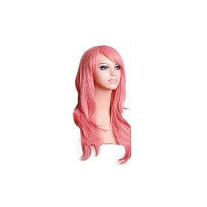 Peluca Larga y Rizada, Apariencia Elegante, Cabello Sintético Resistente a
