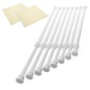Danily 8 Pack Cupboard Bars Adjustable Spring Tension Rods 30