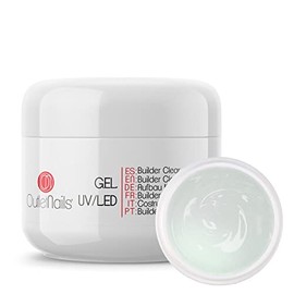 UV Builder Gel Transparent 50 ml UV and LED Compatible Builder Gel Clear - Outlet Nails