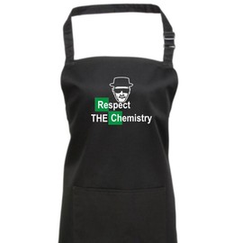 ShirtInStyle Breaking Bad Respect the Chemistry Bib Apron, Many Colours, black