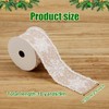 Snowflake Ribbon, 10yd x 2.5 Inch Winter White Snowflake Ribbon
