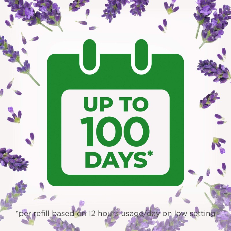 Airwick Scented Oil Warmer & Refill, Purple Lavender Meadow, 19