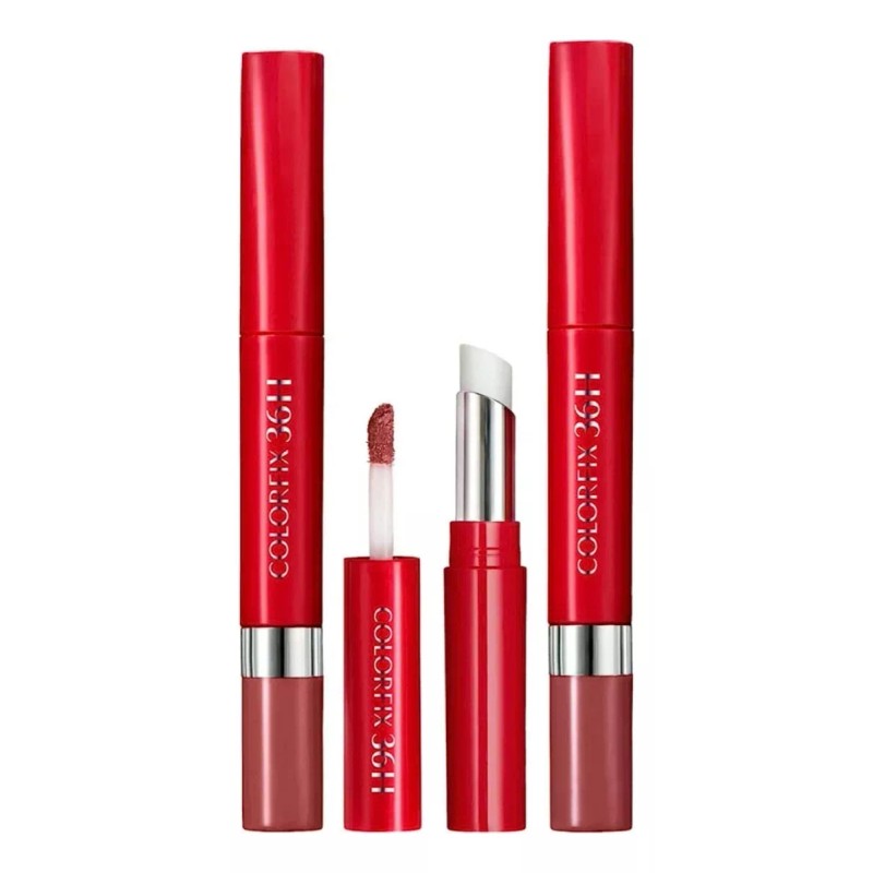Ésika Labial Ésika Dúo Tattoo Colorfix color fucsia sweet satinado