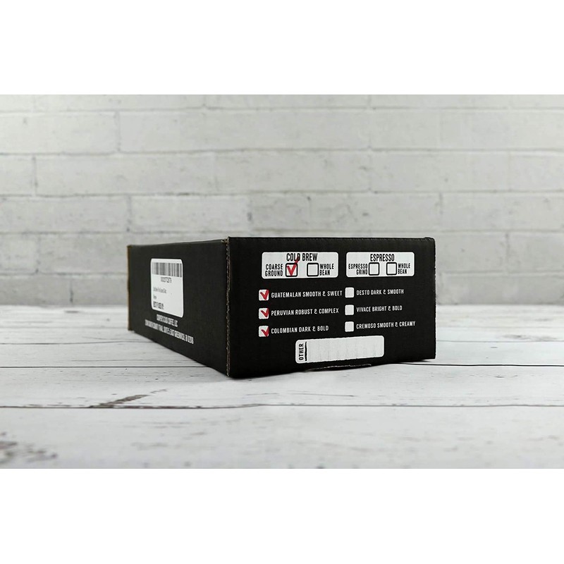 Cold Brew Coffee Box Set - Medium Roast, Colombian, Peruvian,