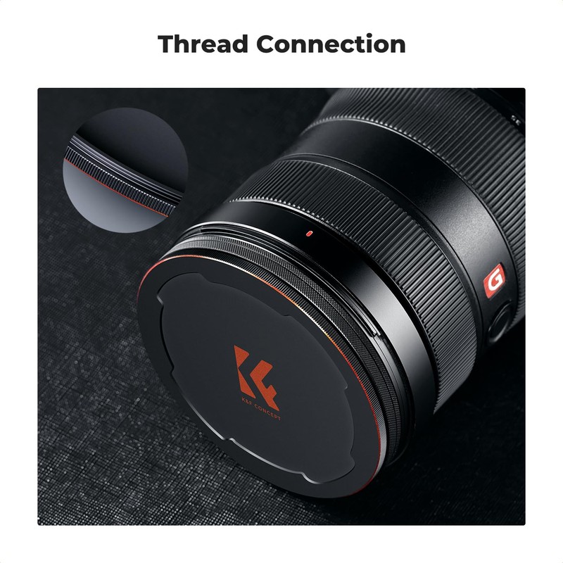 K&F Concept 77mm Magnetic Lens Filter Caps with Thread