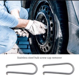 Be In Your Mind 2 Pieces Wheel Trim Puller Compatible with Transporter 25 / T3 / Type 25 Stainless Steel Car Wheel Trim Tools