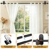 KAMANINA Curtain Rods No Drilling for Windows 32 to 86
