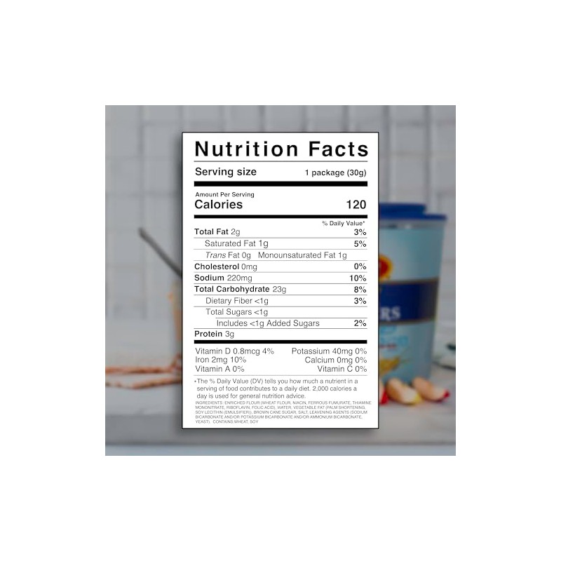 La Fe Premium Soda Crackers in a 23-count resealable Tub