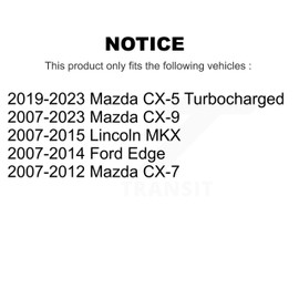 Front Ceramic Disc Brake Pads NWF-PTC1258 For Ford Edge Mazda CX-9 Lincoln MKX CX-7 CX-5