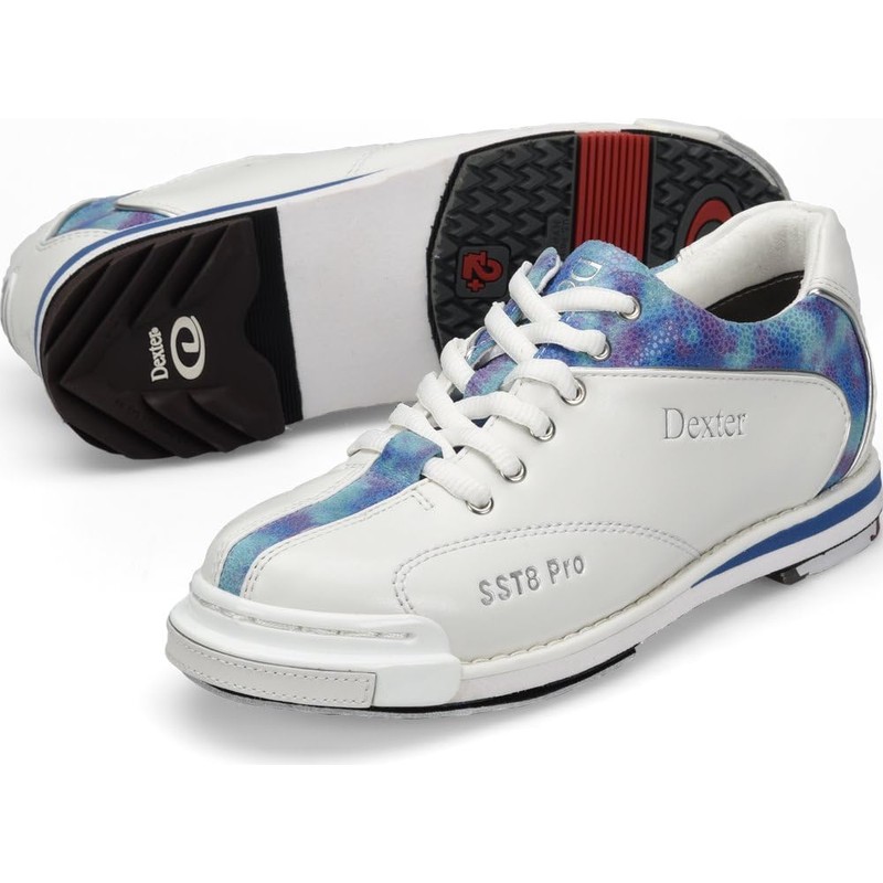Dexter SST 8 Pro Wht/Blu/Tie Dye Ladies Size 6.5