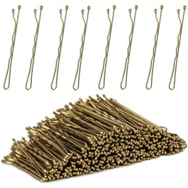 300 Pcs Hair Bobby Pins 2 Inch Gold Hairpins for Women Lady Girls Kids, Invisible Wave Hairgrip Barrette Hair Clip Bulk Hair Accessories