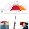 BAGAIL Golf Umbrella 68 Inch Large Oversize Double Canopy Vented