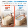 Zennest Foldable Portable Bathtub for Adults – 2-in-1 Hot &