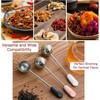 3 Pcs Stainless Steel Mesh Twisting Tea Ball Infuser,Long Handle