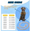QICHENMAO Dog Chain Collar Silver Cuban Link Chain Collar with