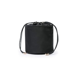 YONBEN Tall Purse Organizer Insert Womens Canvas Round Handbag Organizer Storage,Handbag Purse Organizer Round Cosmetic Pouch Bag Bucket Makeup Bag (L, Nylon-Black)