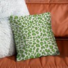SILYHEART Leopard Animal Print Green and Light Gray Pillowcase Leopard