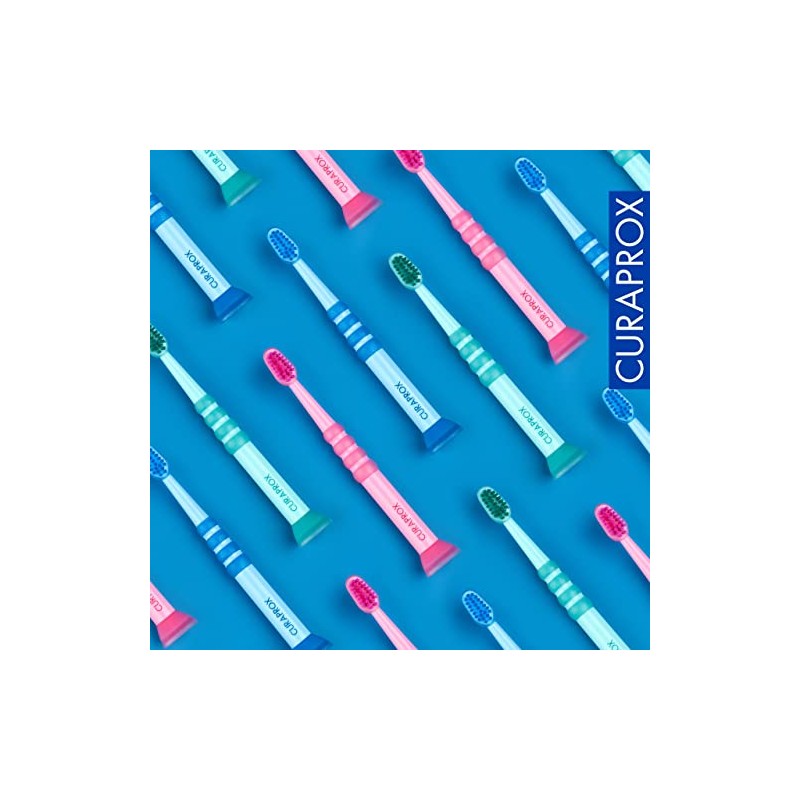 Curaprox Cepillo de dientes para bebé (paquete de 3); cerdas
