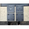 Texas Longhorns Laser Engraved slate coasters, Set Of 6
