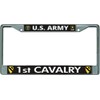 U.S. Army 1st Cavalry Chrome License Plate Frame