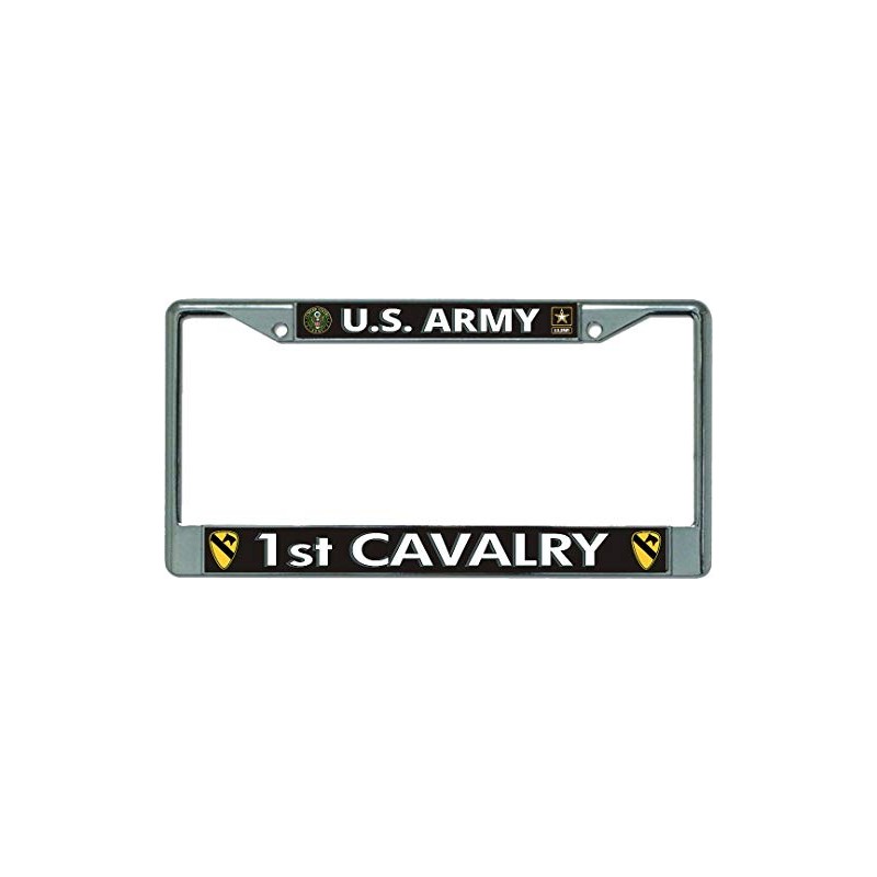 U.S. Army 1st Cavalry Chrome License Plate Frame