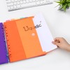 Uquelic A4 Folder Organiser, Ring Binder with 12 Document Folder