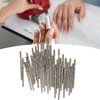 50Pcs Nail Drill Bits Emery Rotatable High Strength Replacement Nail