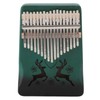 Finger Thumb Piano 17 Keys Exquisite Engraved Pattern Wood Kalimba