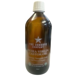 The Goodbye Company Organic Castor Oil 100% Pure Extra Virgin Castor Oil (2PACK)