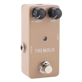 SUNGOOYUE Electric Guitar Tremolo Pedal True Bypass Single Effect Vintage Tube Gear Speed Range 1Hz-25Hz Aluminum Alloy ABS 9V DC Guitar Bass