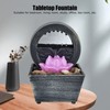 3V USB Plastic Flower Water Fountain LED Tabletop Fountain with