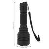 Aluminium Alloy Portable LED Tactics Flashlight Waterproof Hunting Torch Equipmentred