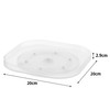 Yamazaki 1322 Refrigerator Rotating Tray, Square, White, W 7.9 x