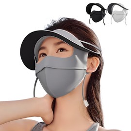 MEVIBOR Face Cover, UPF 50+ Cooling Mask, Sun Protection Mask, Face Guard, Adjustable Ear Straps, Eyes, Plus, Sun Protection, Cut Cool, Hat, Small, 3D Outdoor, Camping, Biking, Sports, Running, Golf