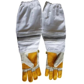 OZ ARMOUR Beekeeping Gloves Cowhide Beekeeper Gauntlets - L